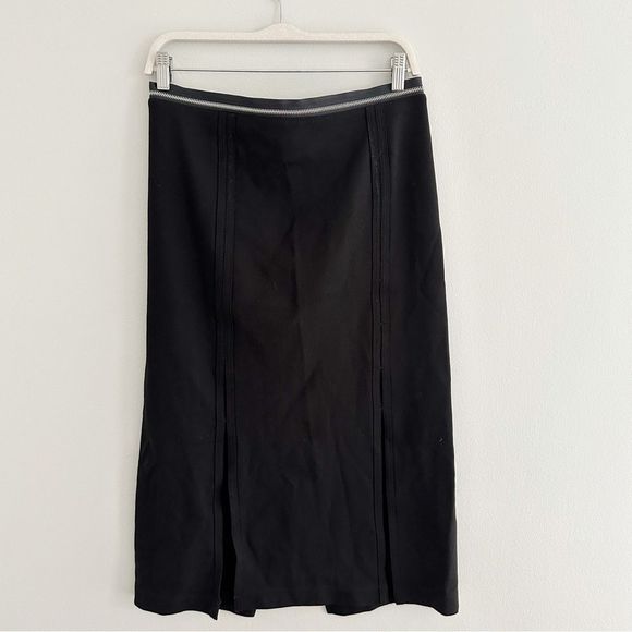 Helmut Lang Front-slits Straight Midi Skirt - Picture 4 of 8